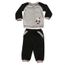 BABYGRO Ensemble jogging bébé : Gilet velours + pa