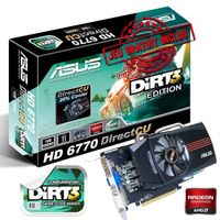 Asus AMD Radeon HD6770 1Go GDDR5 CU+DIRT3+Sonic