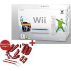 Wii BLANCHE + JUST DANCE 2 + CONTROL PACK ROUGE