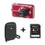 Appareil photo FUJIFILM L55 rouge + Etui + SD 4Go