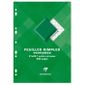 Feuilles simples blanches perforees 210X297 200 pa