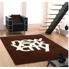 Tapis NEW YORK CITY 120x170cm choco & blanc