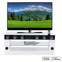 SOUNDV8801BLANC MEUBLE HI FI