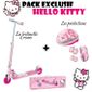 Patinette 2 Roues + Protections Hello Kitty