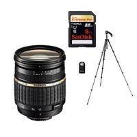 TAMRON SP AF 17-50mm +télécommande+SD 8Go+ trépied