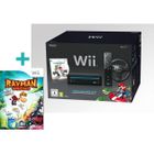 PACK WII NOIR MARIO KART+RAYMAN ORIGINS