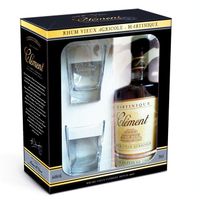 Coffret Rhum Vieux Clement VO 2 verres