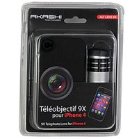 AKASHI Kit Téléobjectif 9X pour iPhone 4/4S