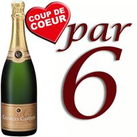Carton de 6 Champagne Georges Cartier Brut Trad.
