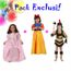 Pack Carnaval 3 Déguisements Fille 5-6 ans