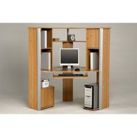 Bureau d'angle multimédia + 2 portes "HOUSTON"