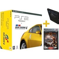 PS2 + GT4 + GOD OF WAR 2 PLAT + MEMORY CARD 8MB