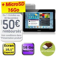 Samsung Galaxy Tab 2 10.1 Wifi 16Go + MicroSD 16Go