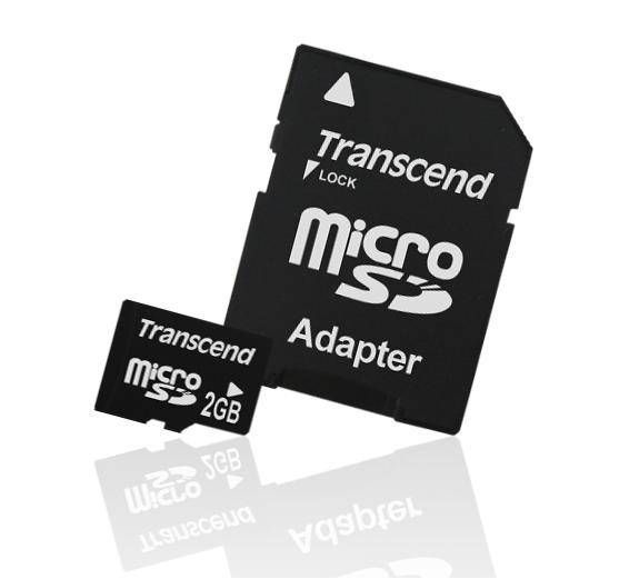 TRANSCEND Micro SD 2 Go